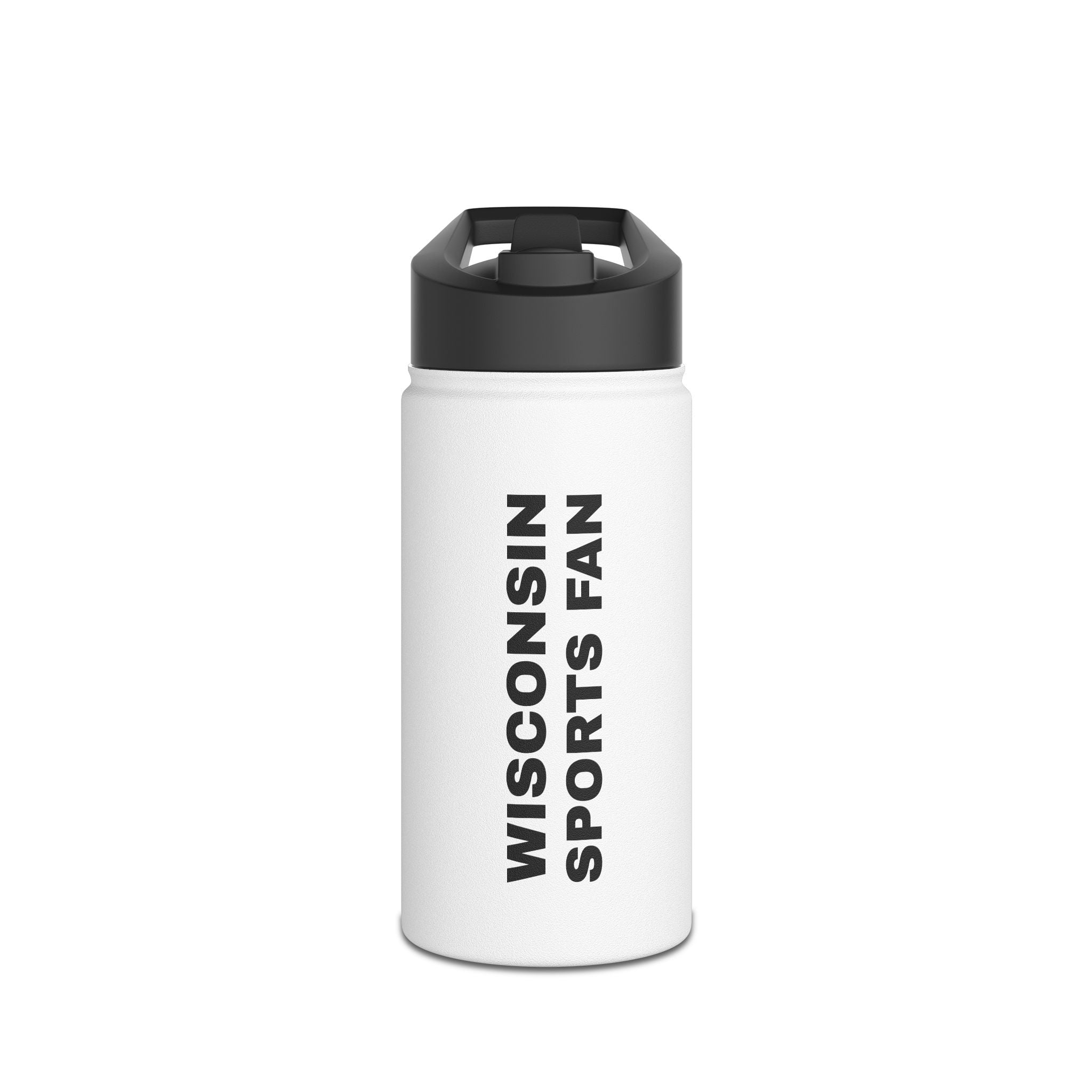 Wisconsin Sports Fan. Stainless Steel Water Bottle, Standard Lid