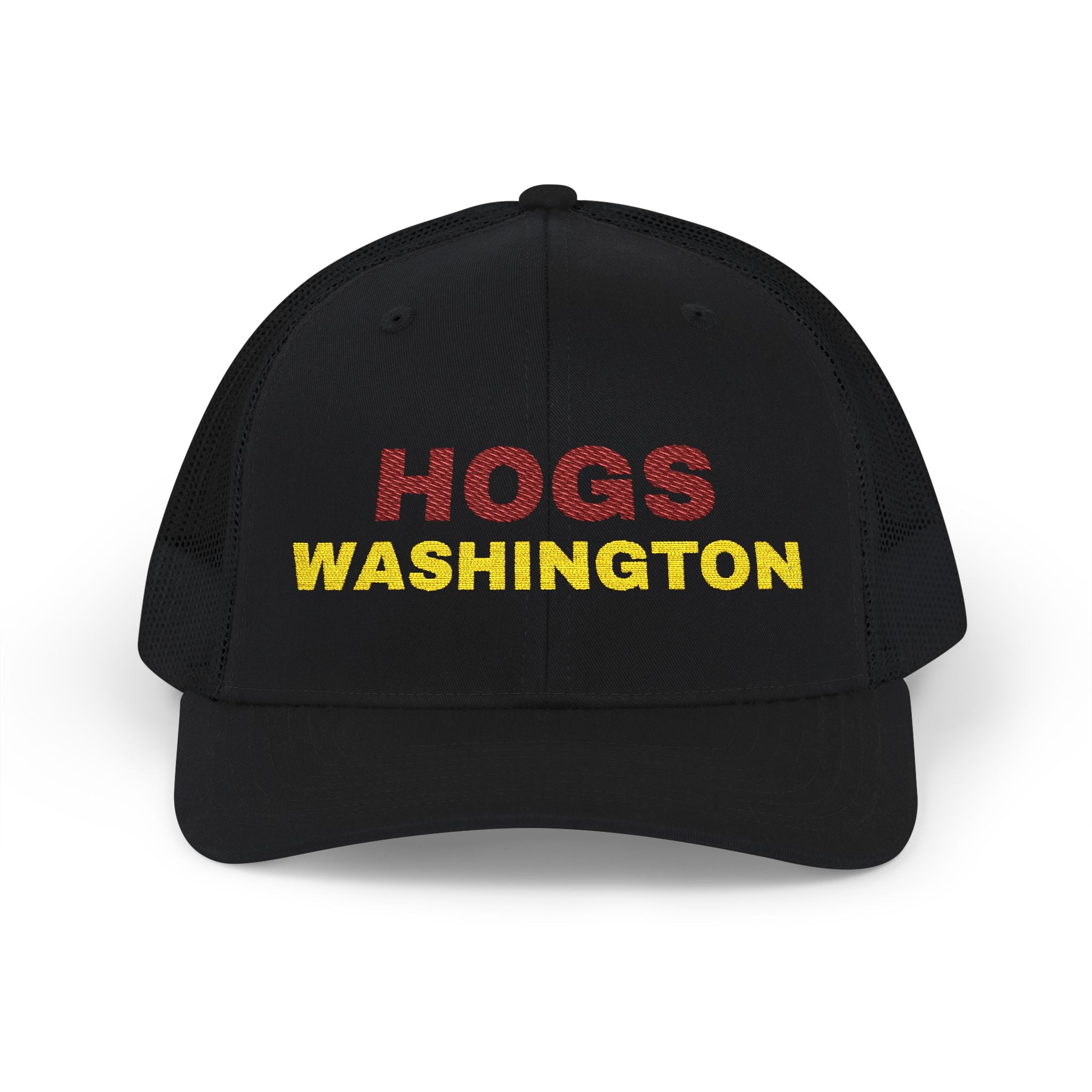 Hogs. Washington Football. Snapback Trucker Cap (Embroidery)