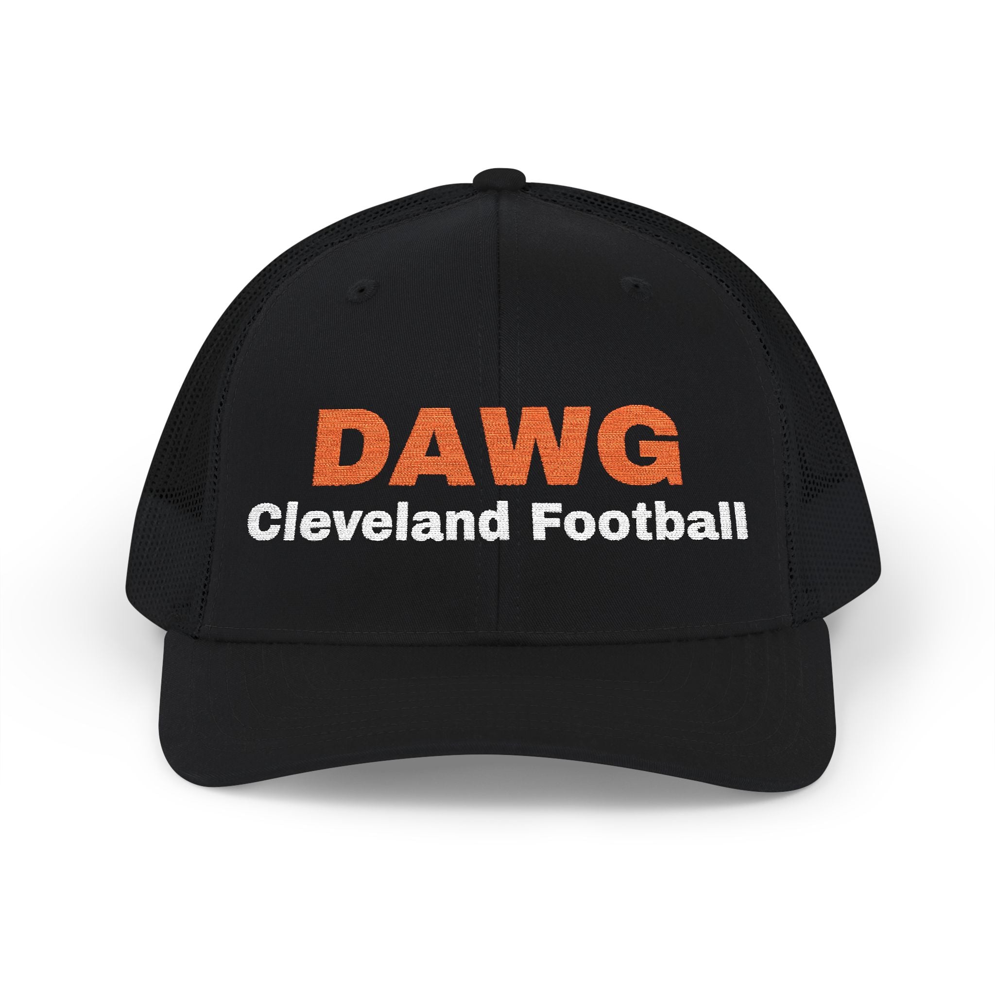 Dawg. Cleveland Football. Snapback Trucker Cap (Embroidery)