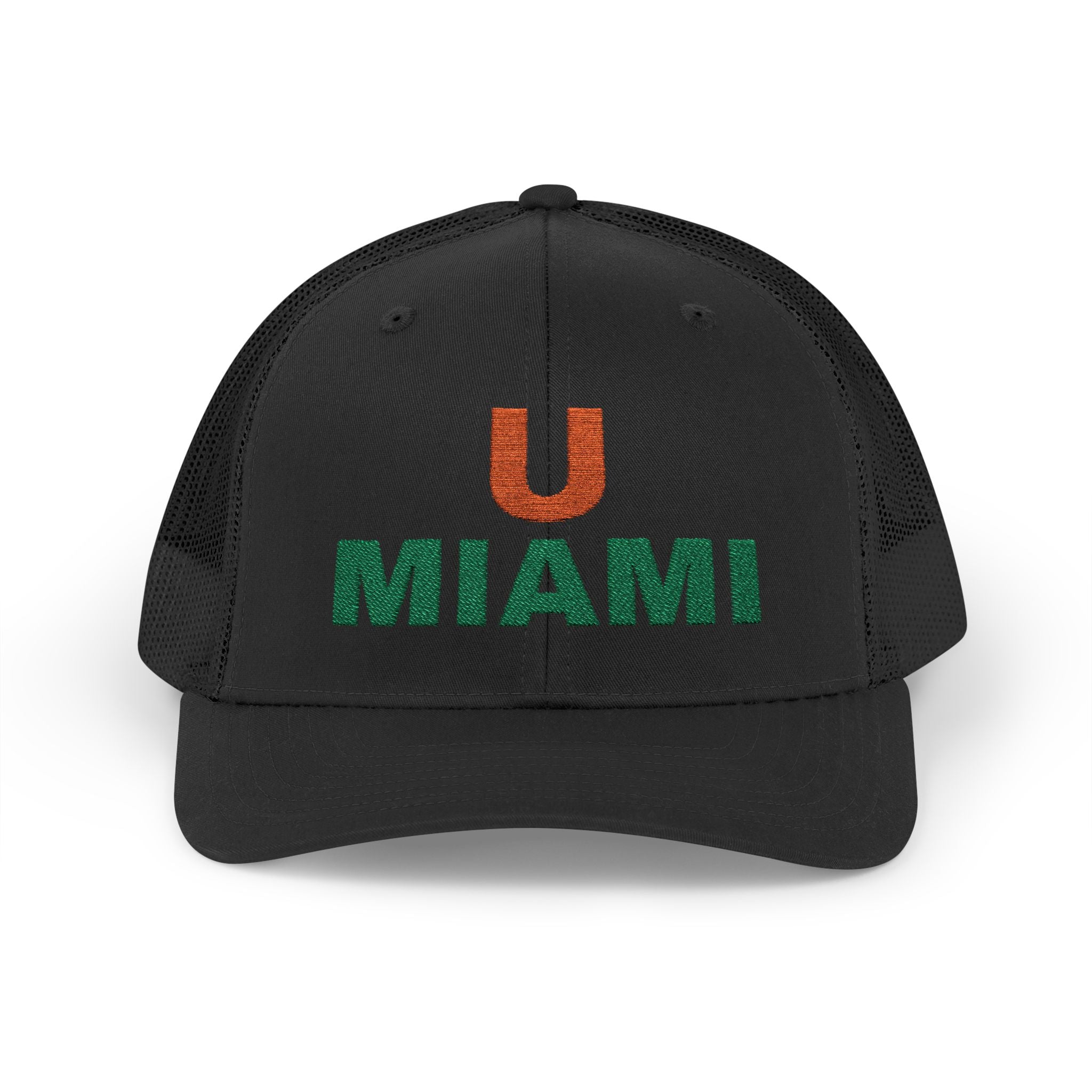 U. MIAMI. Snapback Trucker Cap