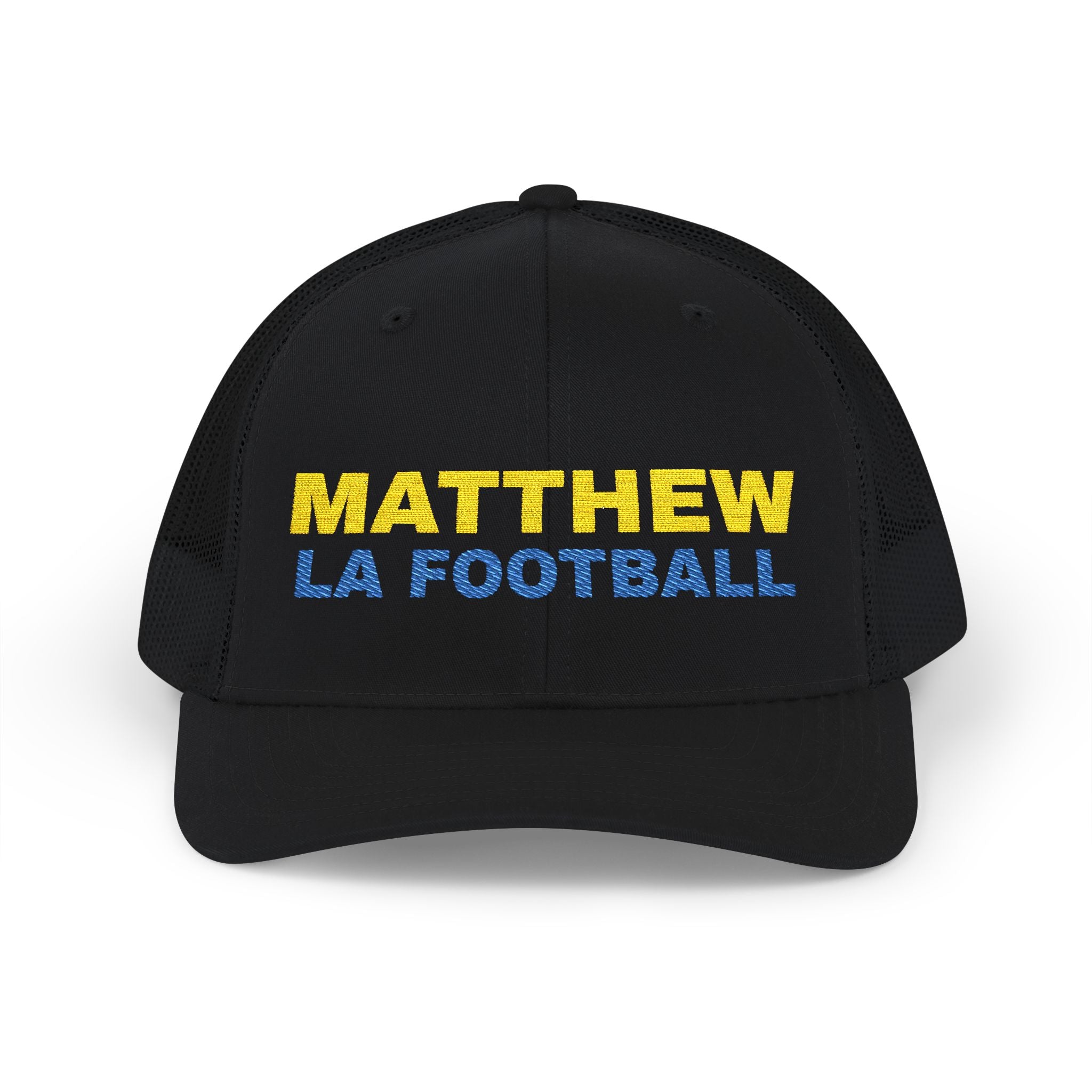 MATTHEW. Los Angeles Football. Snapback Trucker Cap (Embroidery)