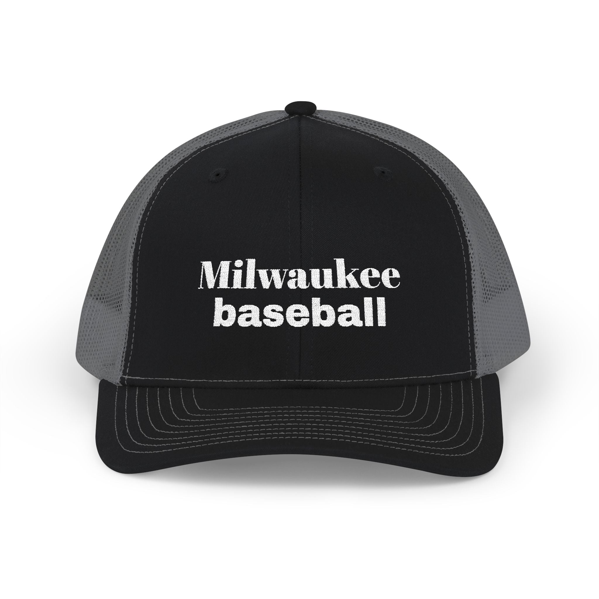 Milwaukee Baseball. Snapback Trucker Cap (Embroidery)