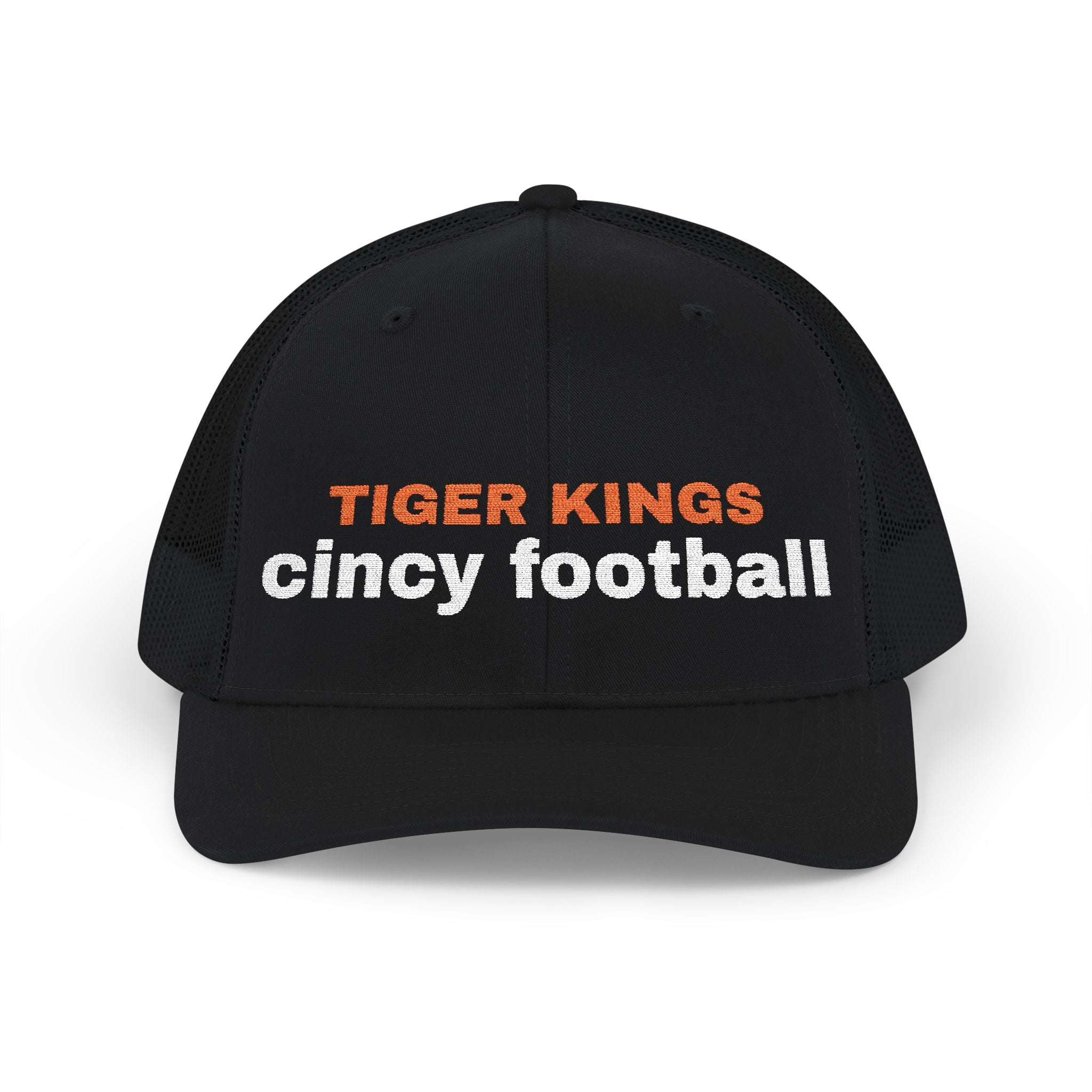 Tiger Kings. Cincinnati Football. Snapback Trucker Cap (Embroidery)