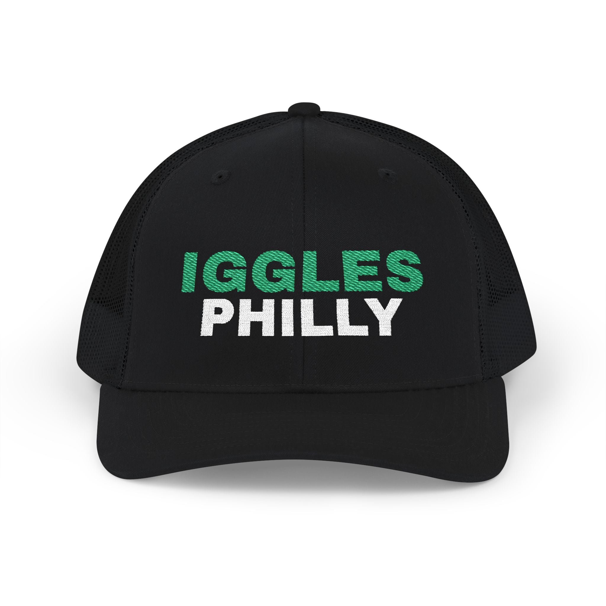 Iggles. Philadelphia Football. Snapback Trucker Cap (Embroidery)