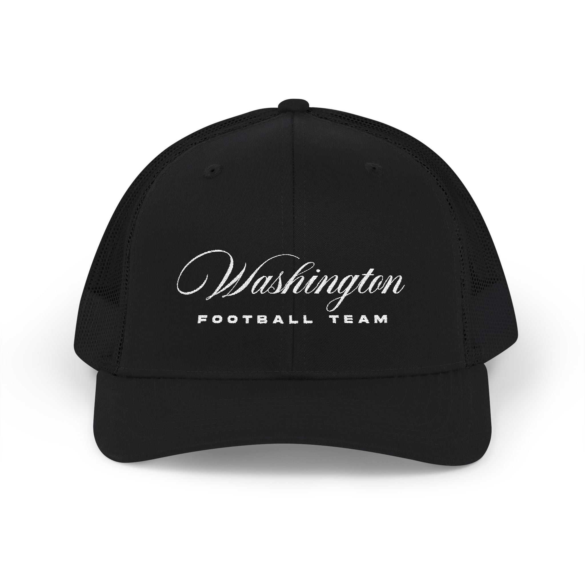 Washington Football Scripted. Snapback Trucker Cap (Embroidery)