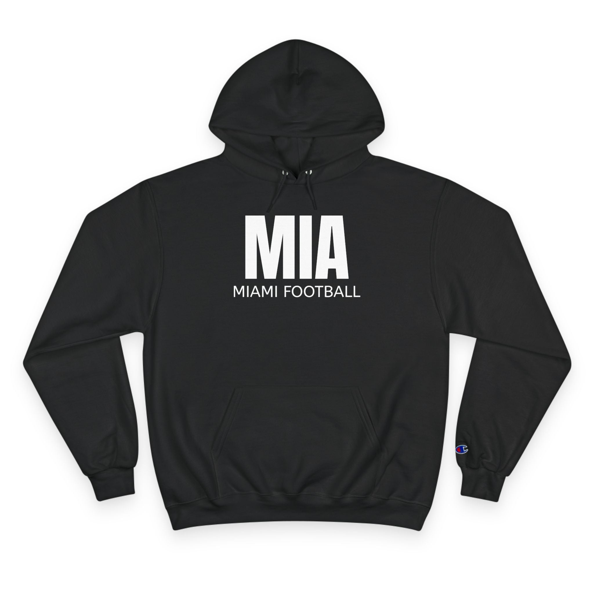 Miami Football. Premium Champion Hoodie