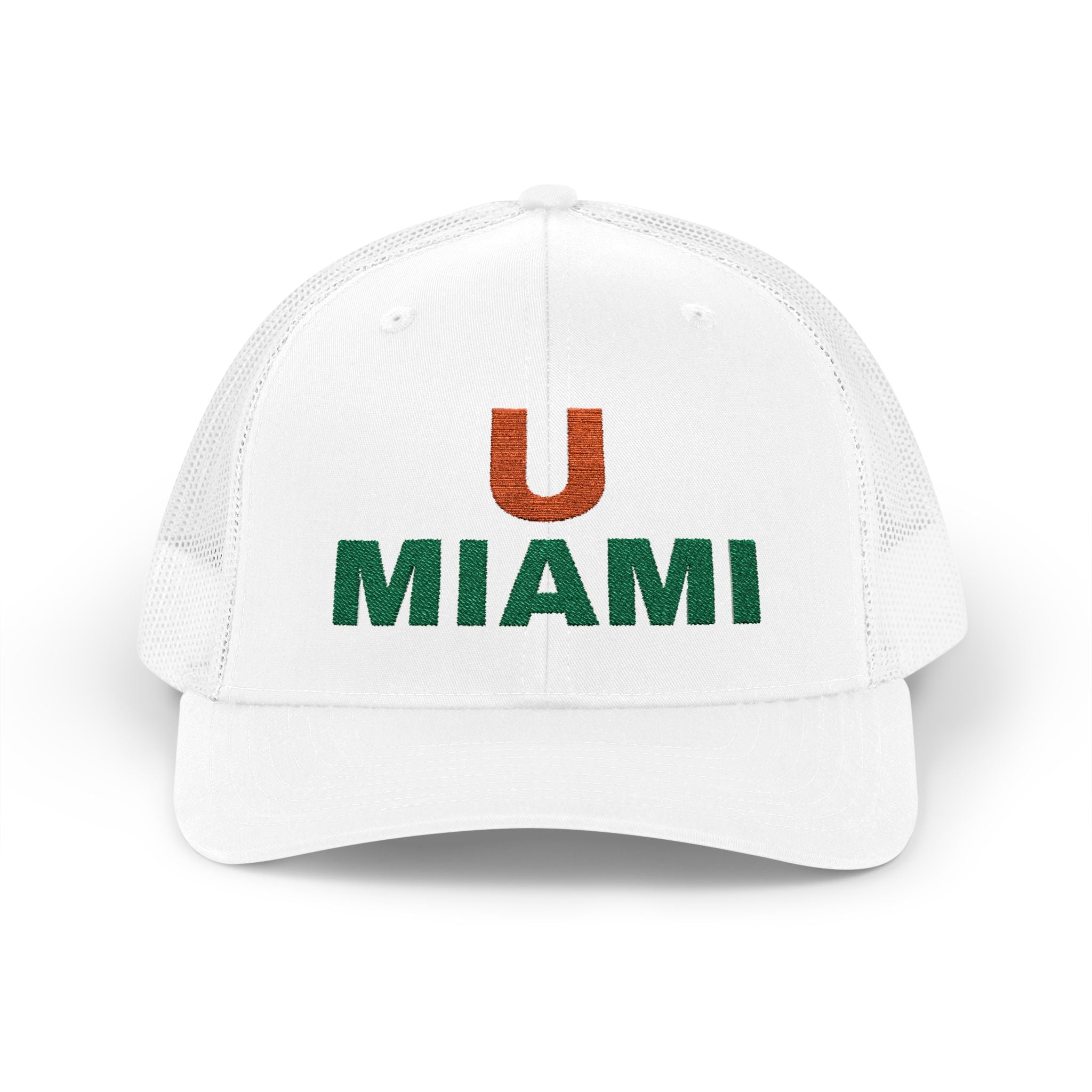 U. MIAMI. Snapback Trucker Cap