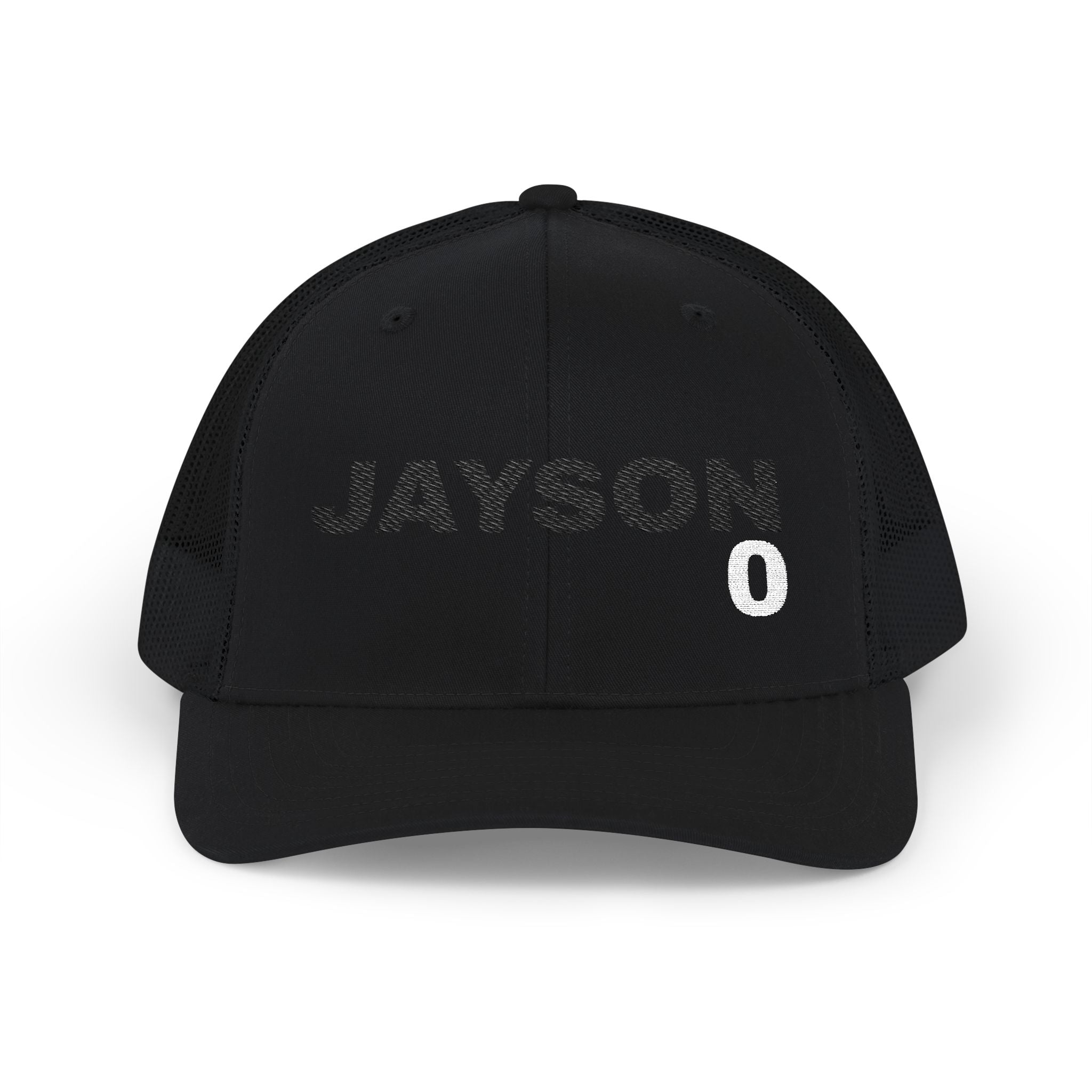 JAYSON 0. STEALTH. Snapback Trucker Cap (Embroidery)